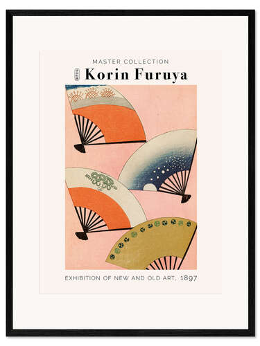 Framed art print Fans on Pink, 1897