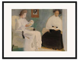 Gerahmter Kunstdruck Lesende Frauen