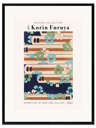 Impresión de arte enmarcada Sakura Stripes, 1897