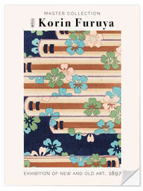 Selvklebende plakat Sakura Stripes, 1897