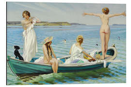 Magnettafel Badende junge Frauen