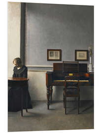 Foam board print Ida In An Interior With Piano