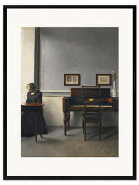 Framed art print Ida In An Interior With Piano