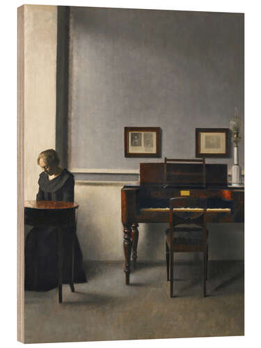 Trätavla Ida In An Interior With Piano