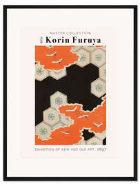 Gerahmter Kunstdruck Pattern with Cranes, 1897