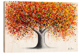 Wood print Citrus Serenity Tree