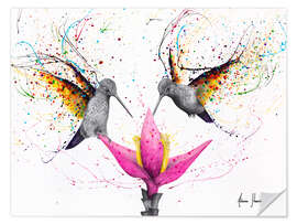 Vinilo para la pared Friendship Hummingbirds