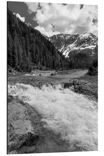 Print på aluminium Mountain stream in the upper Dorfertal, East Tyrol