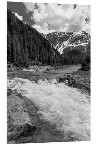 Foam board print Mountain stream in the upper Dorfertal, East Tyrol