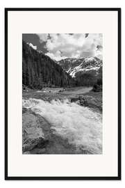 Gerahmter Kunstdruck Bergbach im oberen Dorfertal, Osttirol