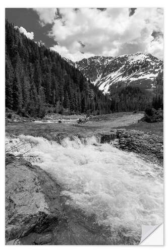 Adesivo murale Mountain stream in the upper Dorfertal, East Tyrol