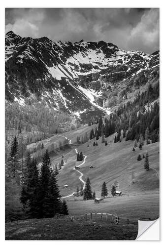 Sticker mural View of the rear Villgratental, East Tyrol