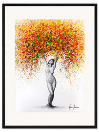 Gerahmter Kunstdruck Sonnenanbeterin