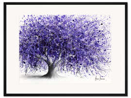 Gerahmter Kunstdruck Very Peri Tree