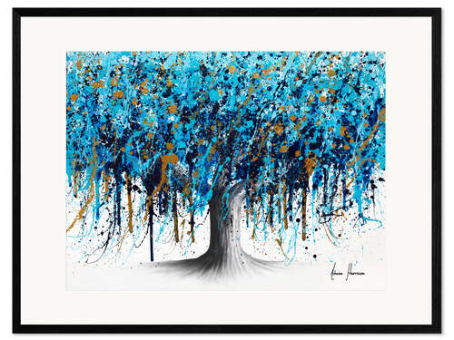Impressão artística com moldura Caribbean Sea Tree