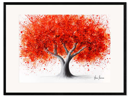 Stampa artistica con cornice Tree Of Volcanic Vision