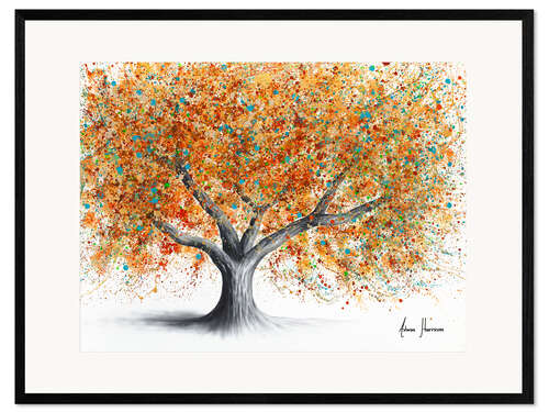 Ingelijste kunstdruk Gemstone Parade Tree