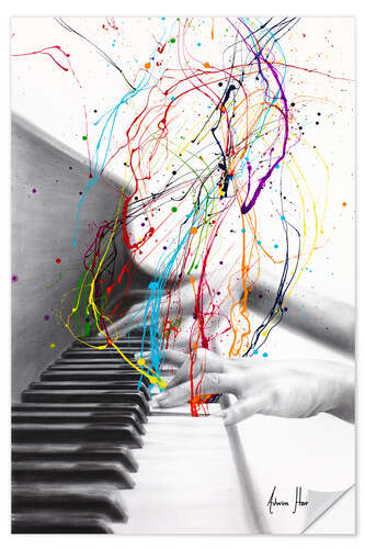 Vinilo para la pared Piano Performance