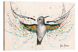 Tableau en bois Hummingbird Symphony