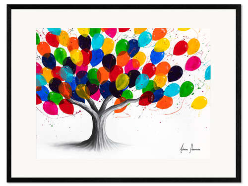 Stampa artistica con cornice Birthday Tree