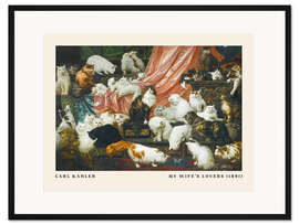 Gerahmter Kunstdruck Die Liebhaber meiner Frau, 1891