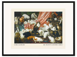 Impresión de arte enmarcada My Wife's Lovers, 1891