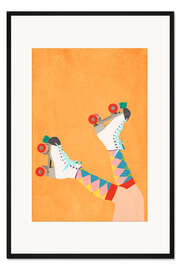 Gerahmter Kunstdruck Roller Skates