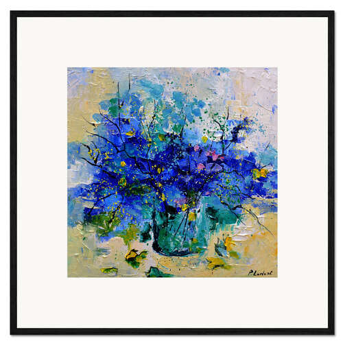 Framed art print Blue still life