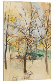 Magnettafel Bäume im Bois de Boulogne