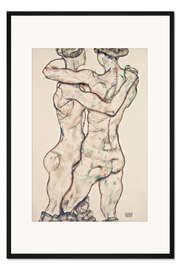 Gerahmter Kunstdruck Freundschaftliche Umarmung