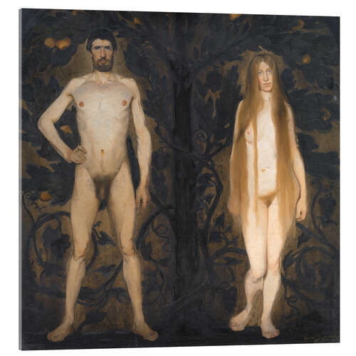 Akrylbilde Adam and Eve