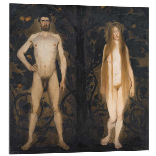 Quadro em alumínio Adam and Eve