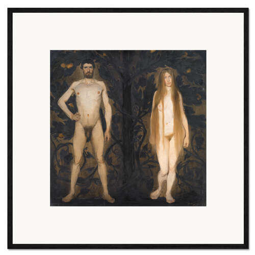 Gerahmter Kunstdruck Adam und Eva