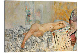 Galleritryk Reclining Nude with Spanish Cushion