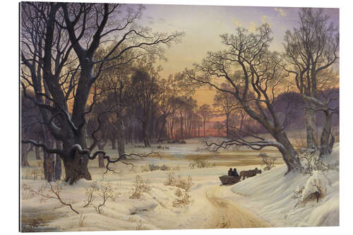 Gallery print Winter Night in a Forest