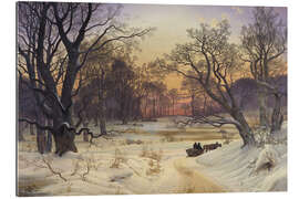 Gallery Print Winternacht in einem Wald