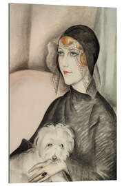 Galleriprint Young lady with hat and little dog