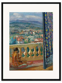 Framed art print The Cannet - The Blue Curtain