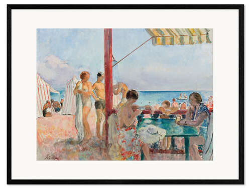 Framed art print The Bar at the Beach