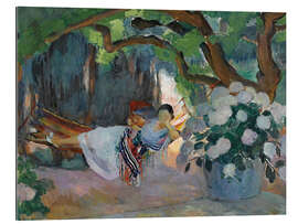 Gallery print Young woman in a Hammock