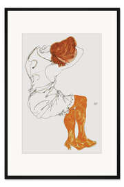 Gerahmter Kunstdruck Das schlafende Mädchen