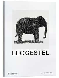 Canvas print The Elephant No 2 (Special Edition) - Leo Gestel