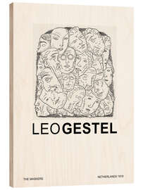 Hout print The Maskers (Special Edition)