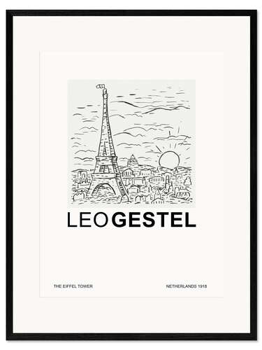 Ingelijste kunstdruk The Eiffel Tower (special Edition)