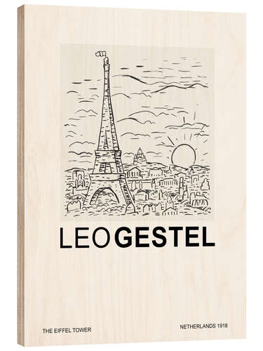 Holzbild The Eiffel Tower (special Edition)