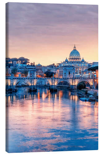 Canvas print Sunset in Rome II