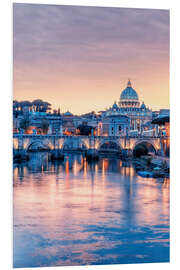 Foam board print Sunset in Rome II