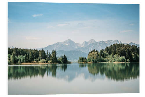 Foam board print Alpine panorama Allgäu