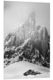 Foam board print Mountain peaks at Passo di Giau, South Tyrol