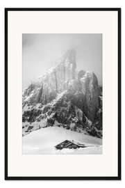 Gerahmter Kunstdruck Berggipfel am Passo di Giau, Südtirol